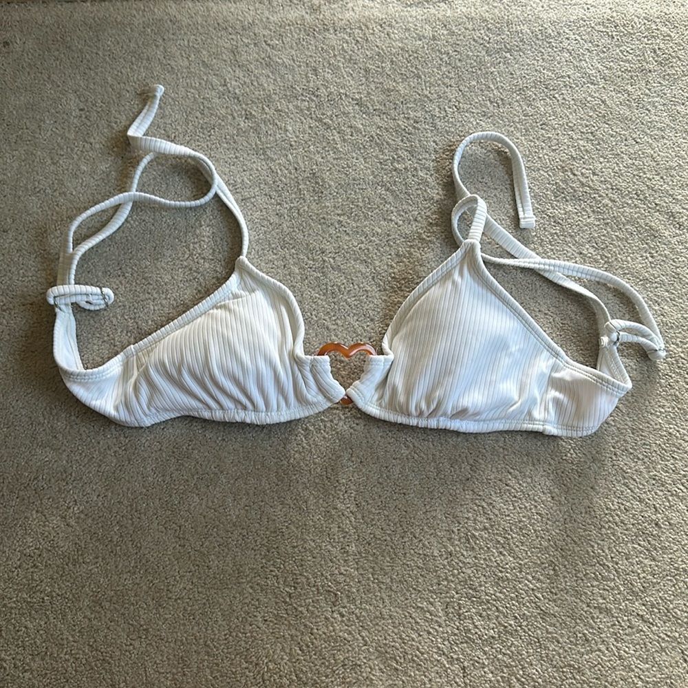 White bikini top